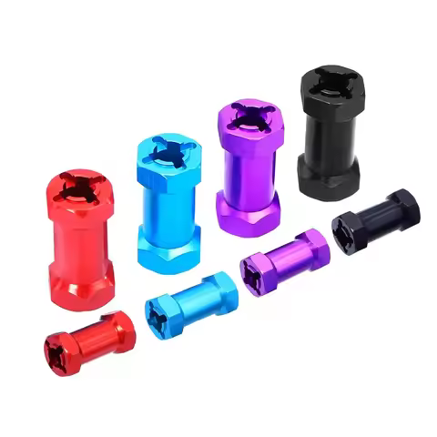 Aluminium Hexagon Wheel Hub Coupling Lengthen 12/15/20/25mm For 1/10 Axial SCX10 D90 AX10 CC01 F350