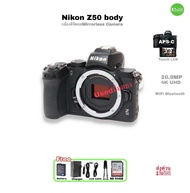 Nikon Z50 20.9MP APS-C Mirrorless Camera body กล้องดิจิตอลสุดเจ๋ง 4K VDO WiFi Bluetooth 3.2” LCD Tou