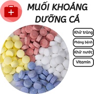 Whole bag of 500Gr AquaBlue 4-color mineral salt tablets for aquarium fish - Mineral salt tablets fo