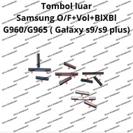 TOMBOL External On Off+Volume Bixbi Button Samsung G960 / G965 S9/ S9 Plus 4 Colors