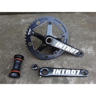 INTRO7 Alumniun Alloy Crankset Fixed Gear Crank 48T 165mm BCD144 Single Speed TRACK BIKE crankset bi