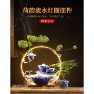 Creative Water Fountain Feng Shui Wheel Fortune Decoration Circular Water Ball Small Office Decoration Desktop Tea Table Gift