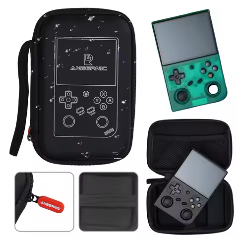 Organizer Bag Shockproof Storage Bag Protective Case for Anbernic RG35XX Pro Handheld Game Console