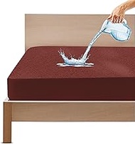 GADDA CO Cotton Feel Terry 78x72 inch Ultra Soft Waterproof Mattress Protector King Size | Breathabl
