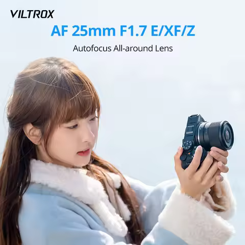 Viltrox 25mm F1.7 APS-C Wide Angle Camera Lens Large Aperture Auto Focal Length Human Image for Sony