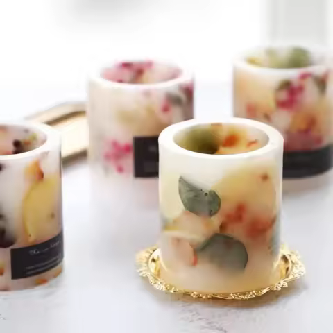 Internal Burning Cup Candle Mold Cylindrical Hollow Square Hollow Candle Mould Pc Material Hollow Wi