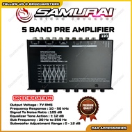 📣 SAMURAI KATANA SOUNDBAR 5 Band Amplifier Parametric Preamp  Equalizer with Subwoofer Output For Al