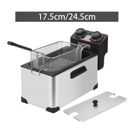 [epxrwv] Electric Deep Fryer Commercial Deep Fryer 3L Adjustable Temperature Multifunctional Single 