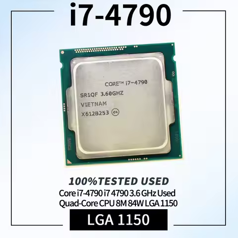 100% Tested Core i7 4790 3.6GHz Quad-Core 8MB Cache TDP 84W SR1QF Desktop LGA 1150 CPU Processor