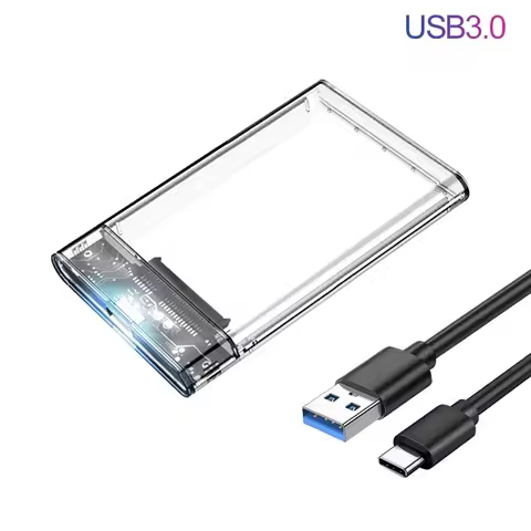 USB 3.1 Type C HDD Enclosure 2.5 Inch SATA SSD External Hard Drive Case With 5Gbps Transfer Speed Cl