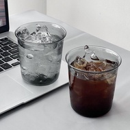 Black warrior coffee cup suitable design black glass cup simple Borosilicate coffee ice cup