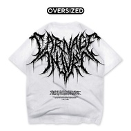 Carnage WHITE OVERSIZE T-Shirt | Vejagraphic OVZA4939