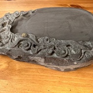 石眼端墨硯台-捲髮,珍貴石眼硯台 古董級端墨硯台 藝術品等級硯台