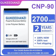 Camera Battery Cnp-90 2700mAh For Casio Exilim EX-H10 EXH10 EX-H15 EXH15 EX-FH100 EX-FH100BK EX-H20G