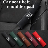 2pcs car seat belt cover shoulder protector suede leather suitable for Hyundai N Nline I10 I20 I30 I