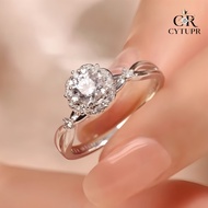 [CYTUPR] 1ct Proposal Ring Elegant Classic Romantic Moissanite Diamond Ring