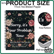 SUSANSTY End of Life Planner, Color When I'm Gone Workbook Legacy Planning Notebook, I'm Dead Now Wh