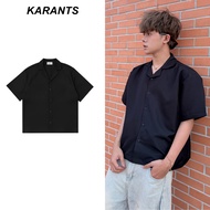 Karants Form Boxy Plain Shirt with Plain Collar Premium Wrinkle-Resistant Cold Cotton Vest - KR371