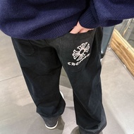 QLHR Chrome Hearts New Men's Fashion Casual Pants Wide-leg pants with cross design, exquisite crafts
