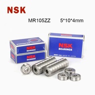 Japan NSK MR105ZZ Bearing (5/10PCS) 5*10*4 mm Metal Shielded Steel Miniature MR105 ZZ ABEC-7 High Sp