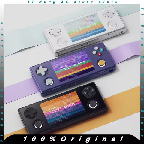 AYANEO Pocket Micro 2 Retro Handheld Game Console Snapdragon 865 Android Gaming Device 3.5" IPS Scre