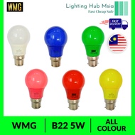 WMG B22 LED COLOUR BULB 5W CA50