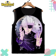 Jujutsu Kaisen v5 Children's Singlet Anime Manga Singlet Satoru Gojo 3D Printing For Ages 1-12 Years