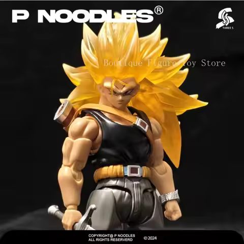 In Stock Dragon Ball SHF SSS Studio Super Saiyan SSJ3 Trunks Anime Action Figures Toys Gift