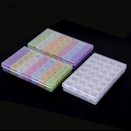 {Ihgnp8 _ Wl9} 28 slots Clear Rainbow Nail Art Glitter Rhinestone New Case Storage