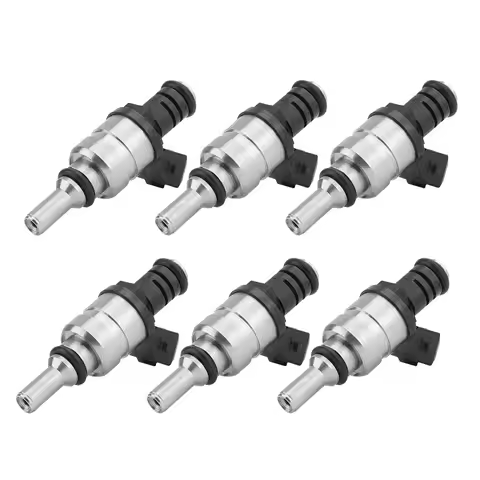 6Pcs Fuel Injector Nozzle 1427240 for BMW E46 E39 X3 Z3 Z4 3 5 Siemens Deka Flow Matched Engine 2.5L