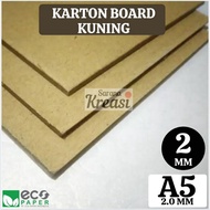 Yellow Board Cardboard 2 Million A5 (2mm - Unit)