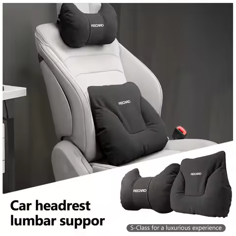 Car Neck Pillow Headrest Protector Lumbar Support Backrest Cushion For Recaro