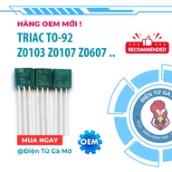 [10 CONS] TRIAC Plug, Z0103MA Z0107MA Z0109MA Z0607MA Z0103 Z0107 Z0109 Z0607 600V TO-92, New OEM Pr