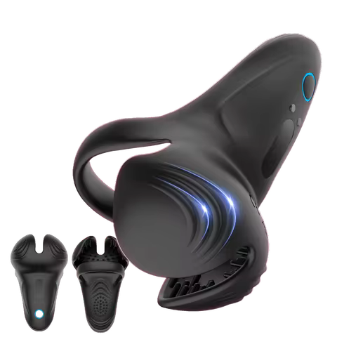 Vibrating cock ring stimulator, 10 vibrating rings for male stimulation, adult toys for testicular s