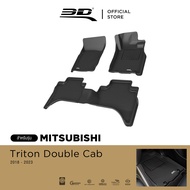 3D Mats พรมปูพื้น รถยนต์ MITSUBISHI TRITON 4D 2019 - 2023 รางวัลการออกแบบระดับโลก Maxpider พรมกันลื่น พรมกันนํ้า พรมรถยนต์