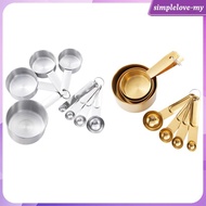 [SimpleloveMY] 8pcs Measuring Cup Spoon Set, Teaspoon, Tablespoon, Measuring Cup and Measuring