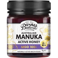 [Packed 04/06/2025] Barnes Naturals Australian Manuka Honey 1kg MGO 100+ Gently Whipped, Velvety Cre