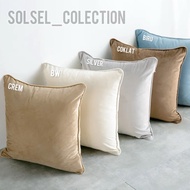 Suede sofa cushion cover 30x30 40x40 45x45 50x50 60x60 plain premium suede cushion pillow