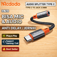 Splitter Penyambung Headset Converter Type C To 3.5mm  Original Mcdodo CA-7561