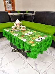 TAPLAK MEJA RUMBAI MOTIF KARAKTER TERBARU 2022 / TAPLAK RUMBAY BULU RASFUR TERBARU / TAPLAK MEJA RUA