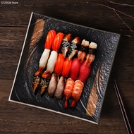 Household Kitchenware Ceramic Plate Creative Personality Japanese Retro Tableware Dinner Plate House