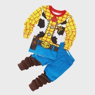 Children Costumes Anime Cartoon Woody and Buzz Lightyear Cosplay Costume Boy Girl Sweatshirt and Pan