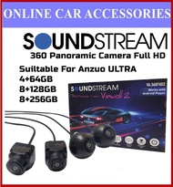 Soundstream 360° Car Camera Full HD 3D Seamless Surround View Camera AHD For Car Android Player