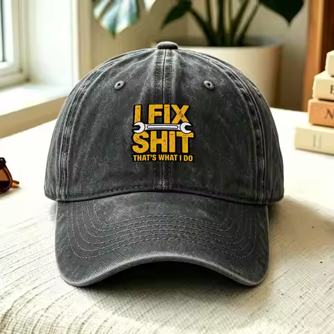 Baseball Cap I Fix Shit That What I Do Summer y2k Retro Hip Hop Hats Men Women Design Running Hippie