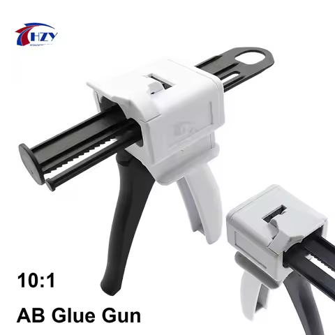 HZY 10:1 Manual Glue Gun AB Epoxy Sealant Glue Gun 50ml Dispensing Gun Applicator Glue Adhensive Squ