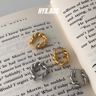 Women's Earrings Korean-Style Exquisite Winding Loop Earrings Twist Earrings