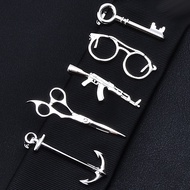 Tie clip men's collar clip personalized alternative fashion Korean decoration