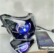 BI CẦU E11 VÀ M10 LIGHT ĐỘ CHOÁ 2 TẦNG LẮP WAVE 50-100-110 ĐỦ BỘ DÂY MẠCH VÒNG THIÊN THẦN MẮT QUỶ ĐỔ