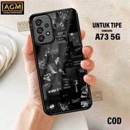 HP Latest Samsung A73 Case Shiny Case - New Glossy Case Samsung A73hp [Aesthetic Motif] - AGM Case s