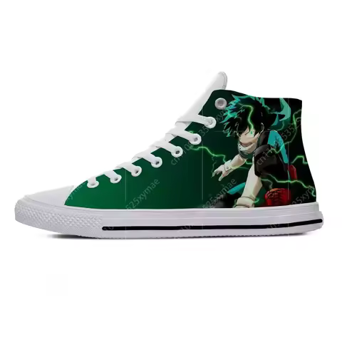 Anime My Hero Academia Midoriya Izuku Deku Hot Cool Casual Cloth Shoes High Top Harajuku Breathable 